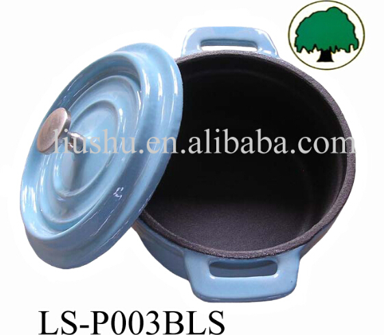 14 cm mini enamal cast iron pot/duch oven/soup pot