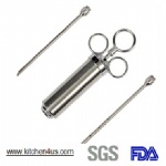 2- OZ or 4-OZ Stainless Steel seasoning injector meat injector